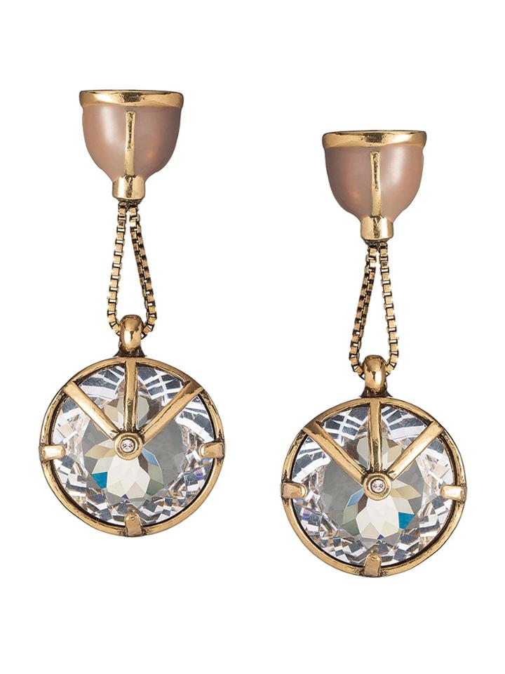 Camila Klein Crystal Embellished Drop Earrings - Unavailable