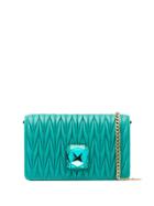 Miu Miu Délice Matelassé Clutch Bag - Green