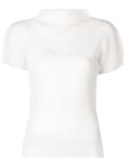 Pleats Please By Issey Miyake Short Sleeved Top - White