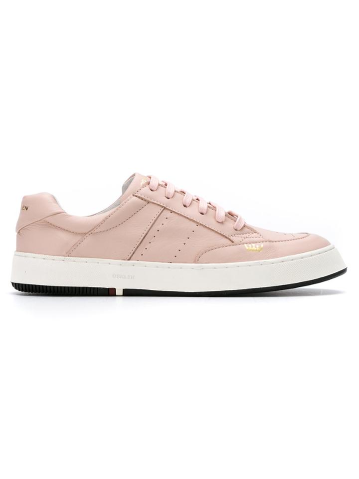 Osklen Leather Sneakers - Pink & Purple
