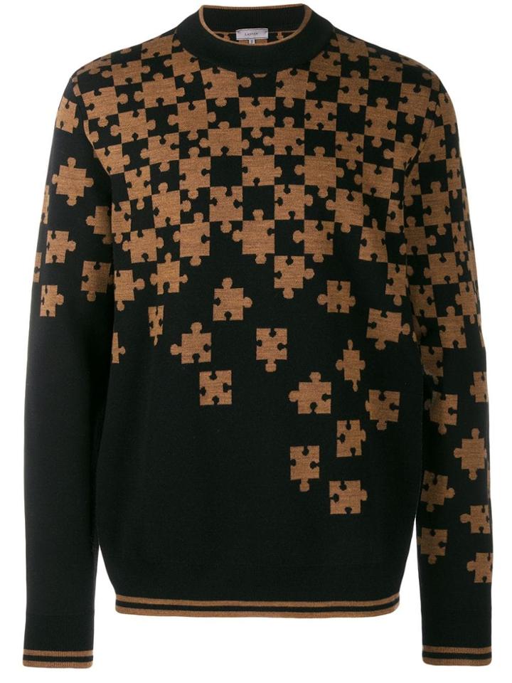 Lanvin Puzzle Print Jumper - Black