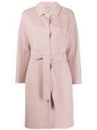 's Max Mara Belted Mid-length Coat - Pink