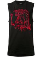 Marcelo Burlon County Of Milan Oversized Tiger Tank Top - Black