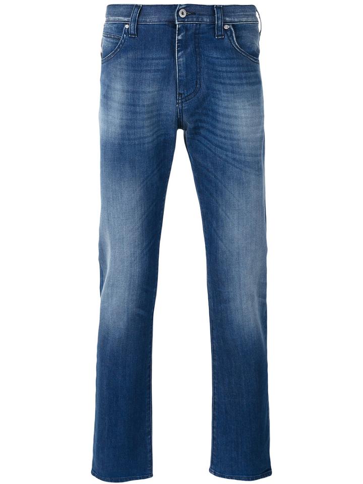 Armani Jeans Slim-fit Jeans, Men's, Size: 30, Blue, Cotton/spandex/elastane
