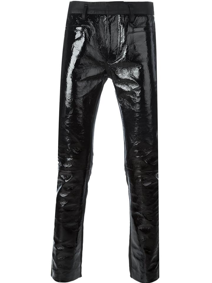 Haider Ackermann Leather Back Trousers