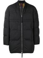 Ziggy Chen Padded Bomber Coat - Black