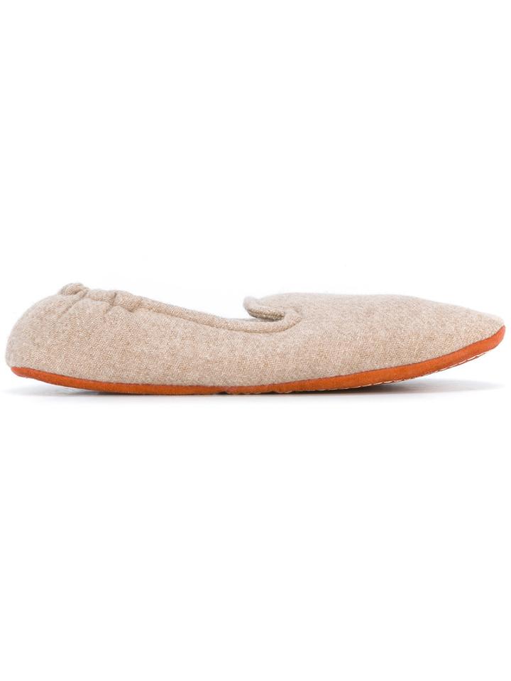 Loro Piana - Travelling Shoes - Men - Suede/cashmere - One Size, Nude/neutrals