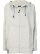 Lndr Drawstring Zip Hoodie - Grey