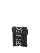 Kenzo Logo Print Crossbody Bag - Black