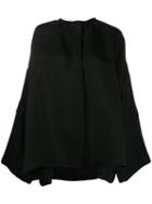Jil Sander Oversized Long-sleeved Blouse - Black