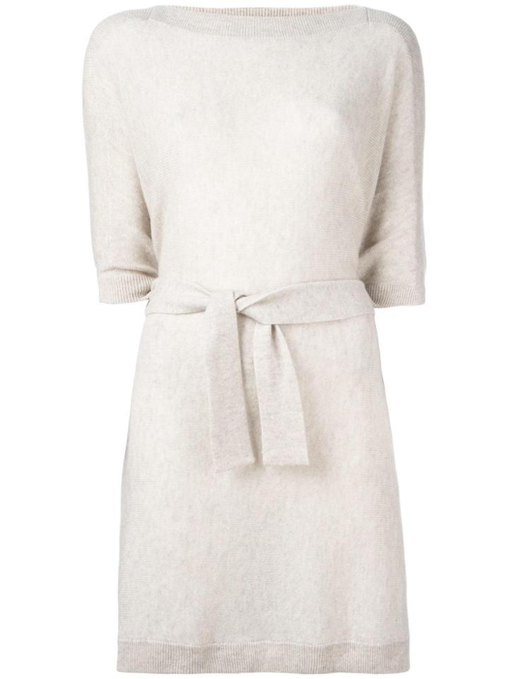 Le Kasha Cashmere 'prague' Belted Cape - Nude & Neutrals