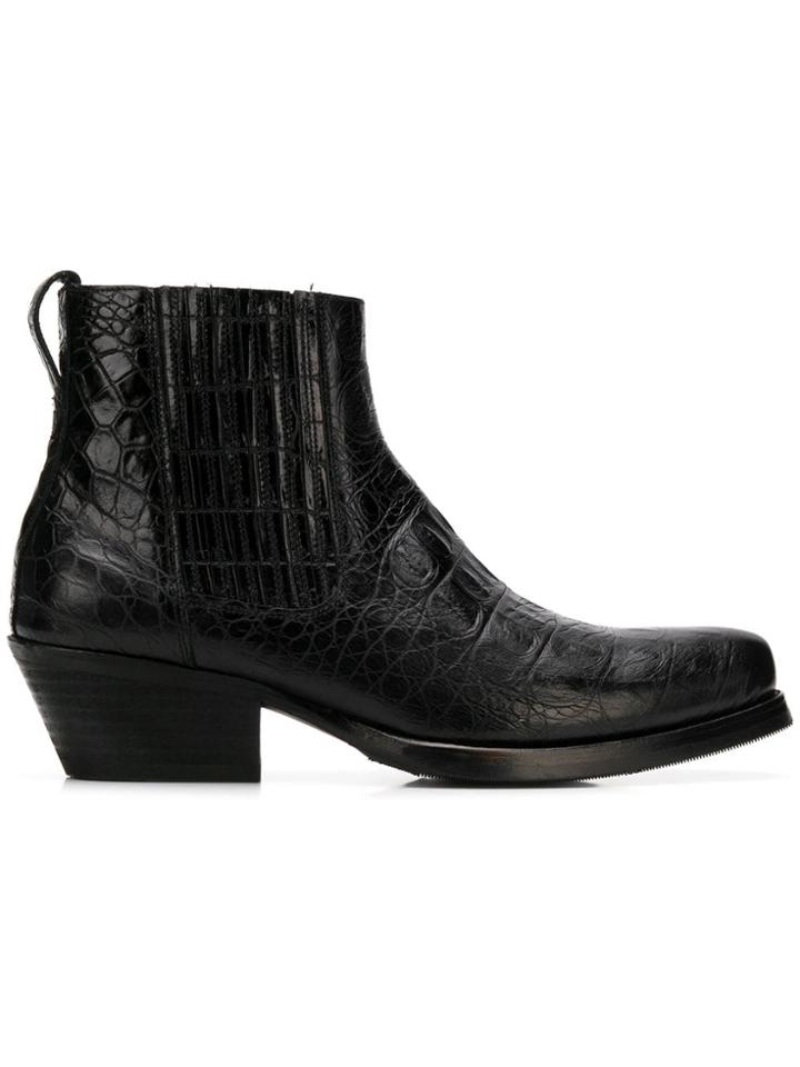 Our Legacy Cuban Heel Ankle Boots - Black