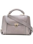 Salvatore Ferragamo - Medium Soft Sofia Top Handle Bag - Women - Calf Leather - One Size, Grey, Calf Leather