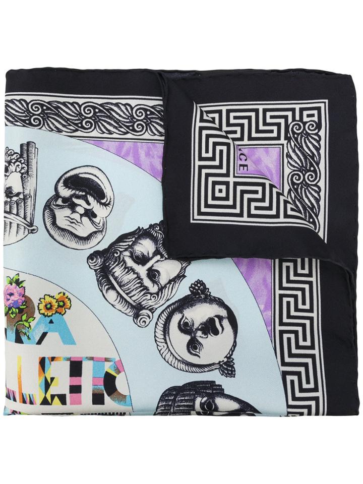 Versace Balletto Teatro Print Scarf - Multicolour