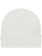 Sport Max Code Ribbed Knit Beanie - White