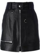 Isabel Marant 'lynne' Mini Skirt, Women's, Size: 42, Black, Lamb Skin/viscose/acetate