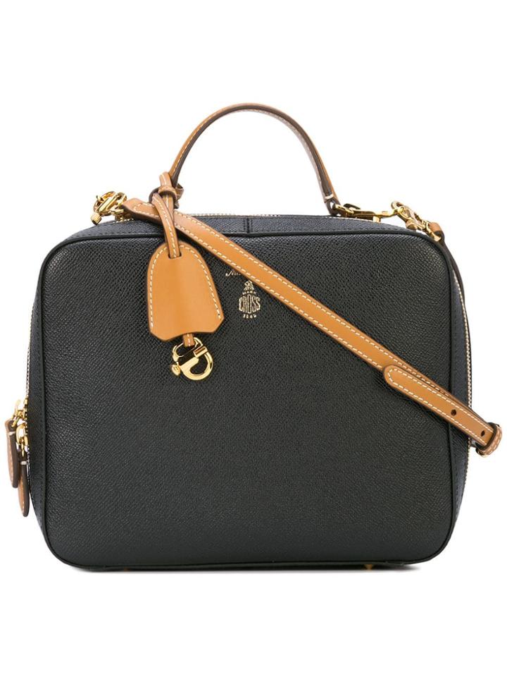Mark Cross Box Satchel Bag - Black