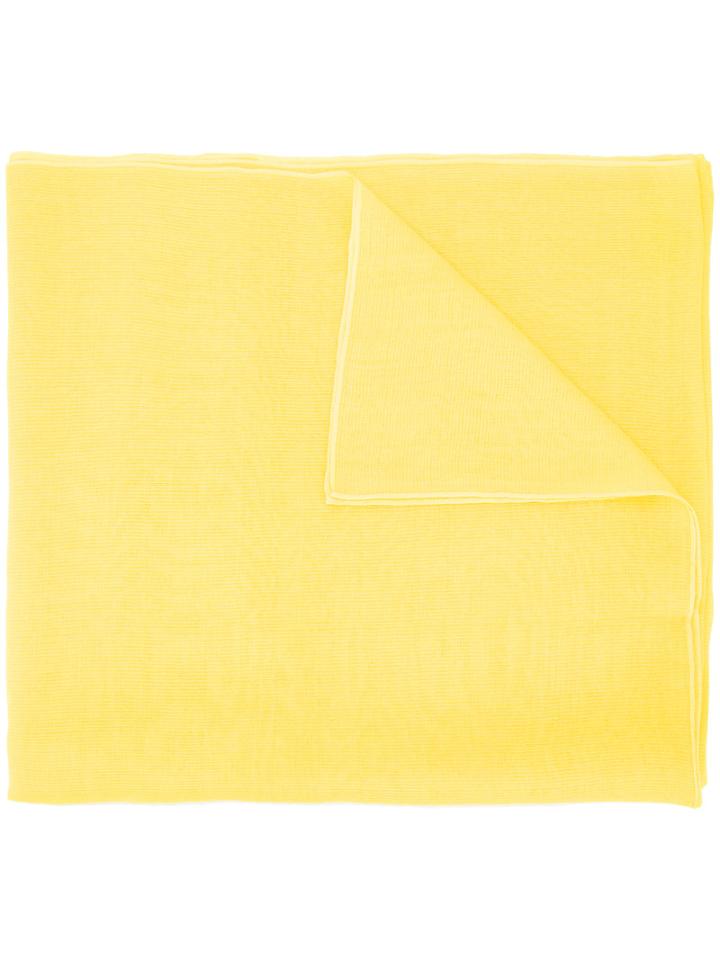 Denis Colomb - Classic Scarf - Women - Silk/cashmere - One Size, Yellow/orange, Silk/cashmere