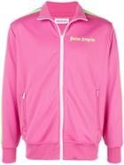 Palm Angels Contrast Stripe Bomber Jacket - Pink