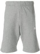 Carhartt Logo Print College Sweat Shorts - Grey