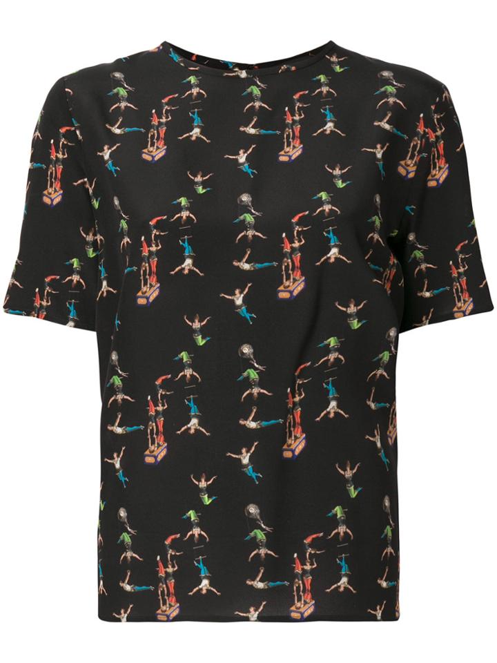 Etro Circus Print Blouse - Black