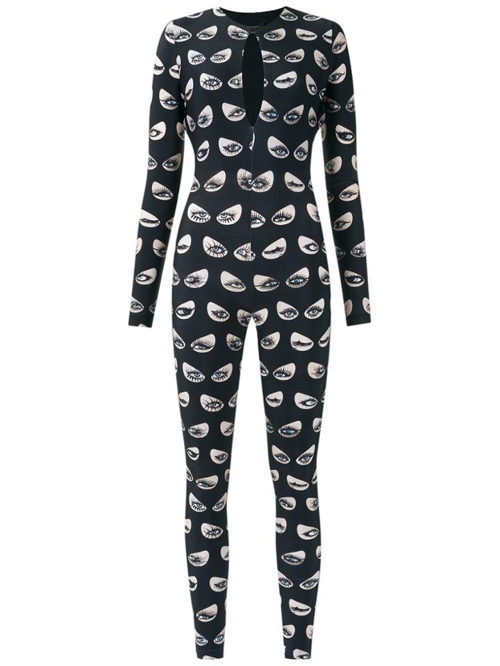 Adriana Degreas Printed Jumpsuit - Black