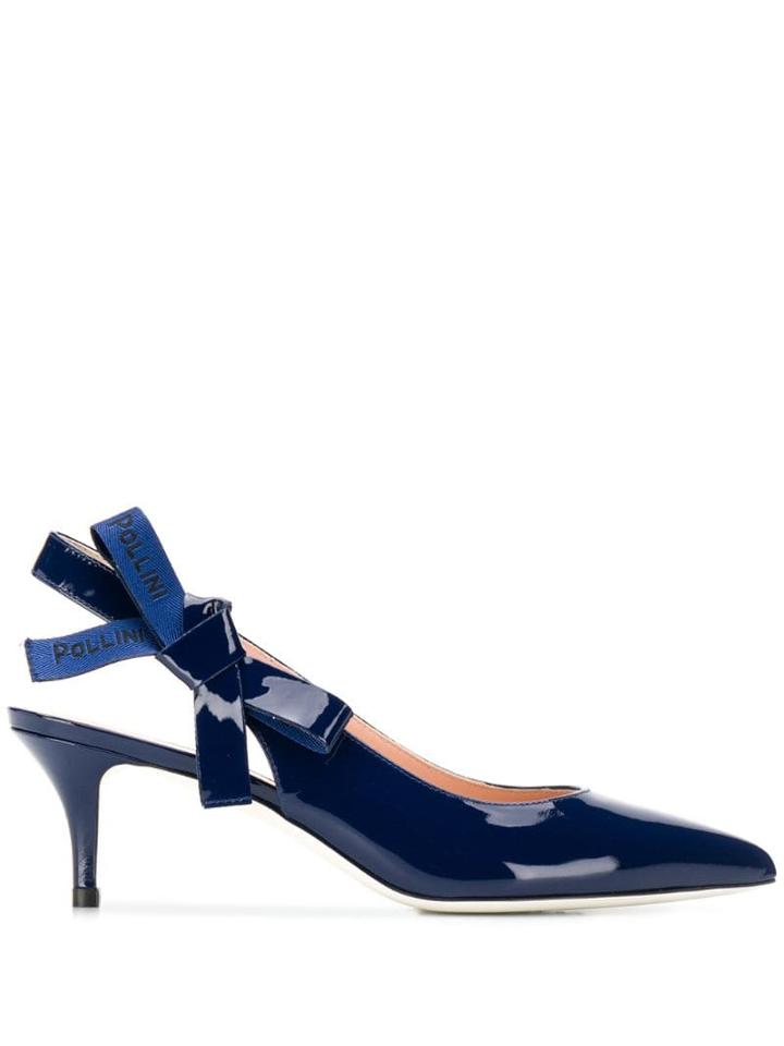 Pollini Lora Slingback Pumps - Blue