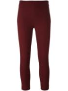 Joseph Cropped Trousers, Women's, Size: 36, Red, Viscose/cotton/spandex/elastane