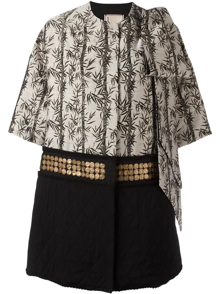 Antonio Marras Padded Embellished Coat, Women's, Size: 42, Grey, Acrylic/polyamide/wool