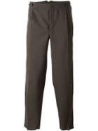 Kolor Side Stripe Detail Trousers, Men's, Size: 3, Brown, Cupro/viscose/wool