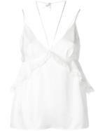 Thomas Wylde Ruffled Detail Top - White
