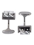 Paul Smith Dice Cufflinks, Men's, Metallic, Zinc/brass/enamel