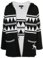 Alanui Crazy Monkey Hooded Cardigan - Black