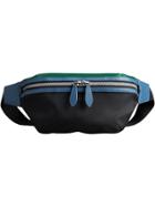 Burberry Tri-tone Nylon And Leather Bum Bag - Black