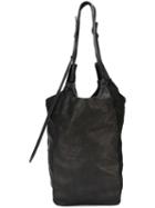 Isaac Sellam Experience Zipped Shoulder Bag, Adult Unisex, Black, Cotton/calf Leather/lamb Skin