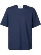 Cmmn Swdn Plain T-shirt, Men's, Size: M, Blue, Cotton/polyamide