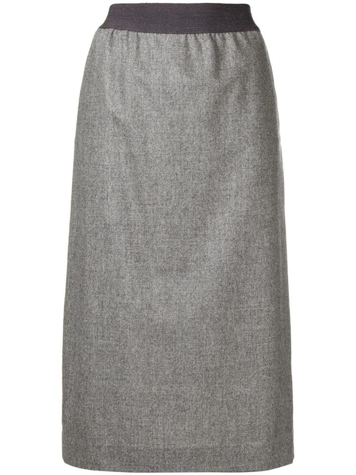 Fabiana Filippi Embellished Midi Skirt - Grey