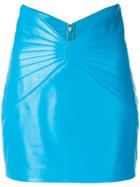 Attico Textured Mini Skirt - Blue