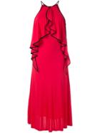Tufi Duek Ruffled Gown - Red