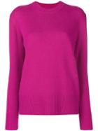 Calvin Klein Long-sleeve Fitted Sweater - Pink