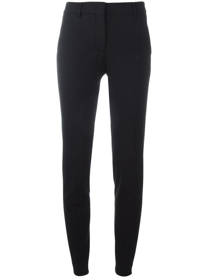 Incotex Tailored Skinny Trousers, Women's, Size: 44, Black, Spandex/elastane/wool