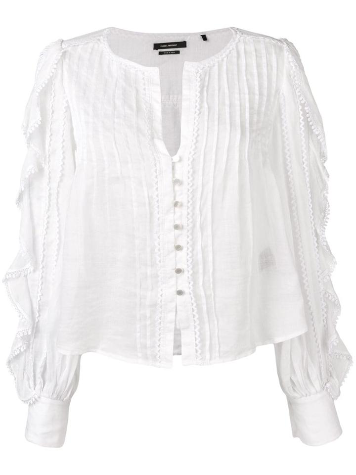 Isabel Marant Ruffle Trim Blouse - White