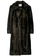 Dondup Oversized Furry Coat - Brown