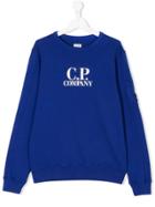 Cp Company Kids Teen Branded Sweatshirt - Blue