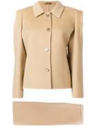 Pierre Cardin Vintage Two-piece Skirt Suit - Nude & Neutrals