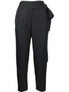 Iro Tie Waist Detail 'sheava' Cropped Tapered Trousers