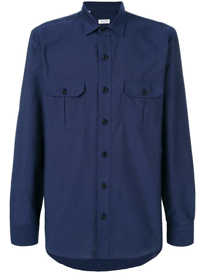 Salvatore Piccolo Chest Pockets Shirt - Blue