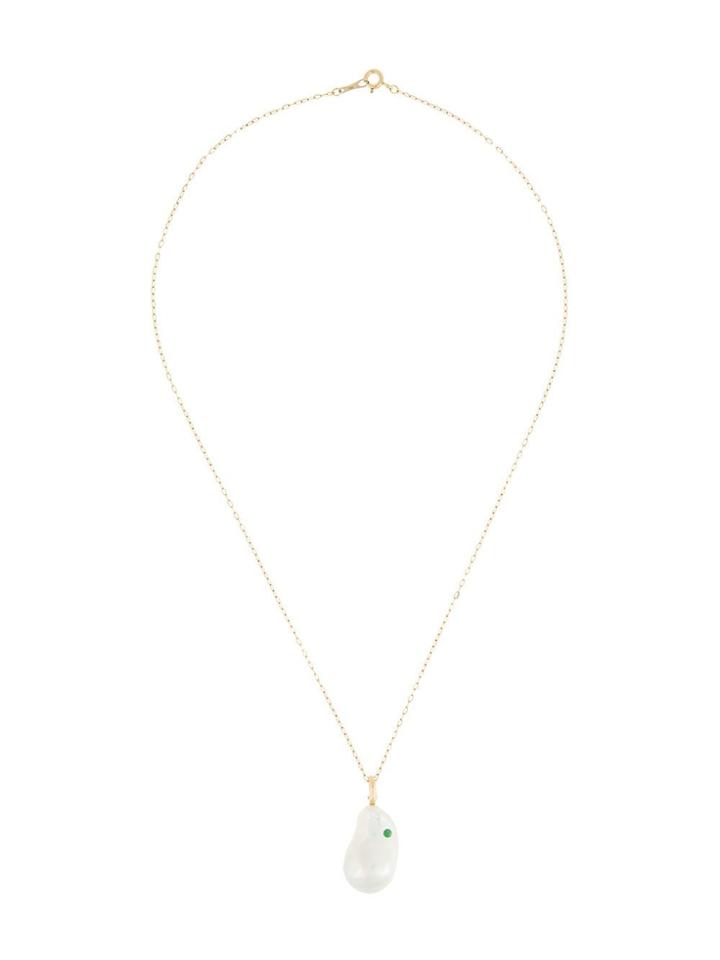 Cvc Stones 18kt Yellow Gold Alluring Pearl And Diamond Pendant