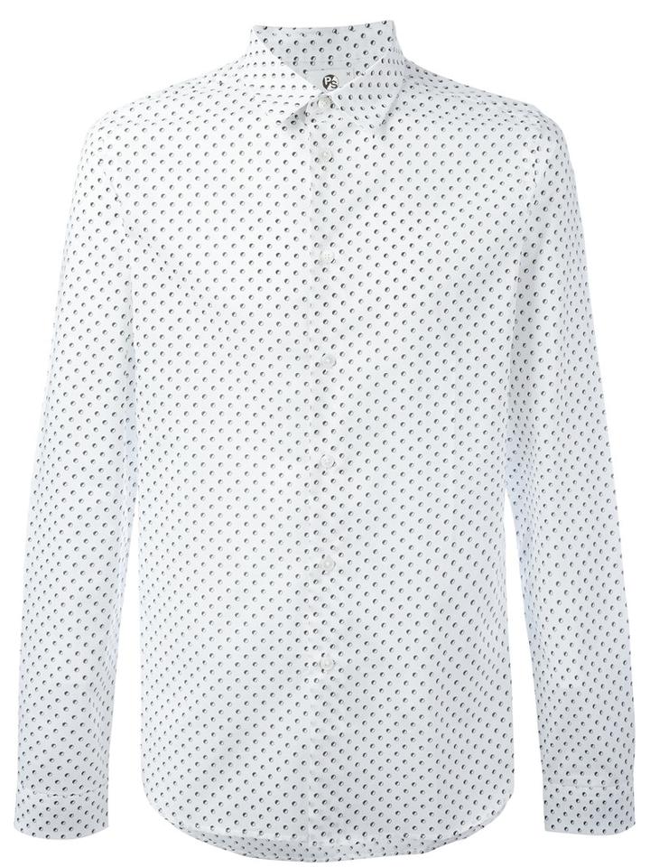 Ps By Paul Smith - Polka Dot Shirt - Men - Cotton - Xl, White, Cotton