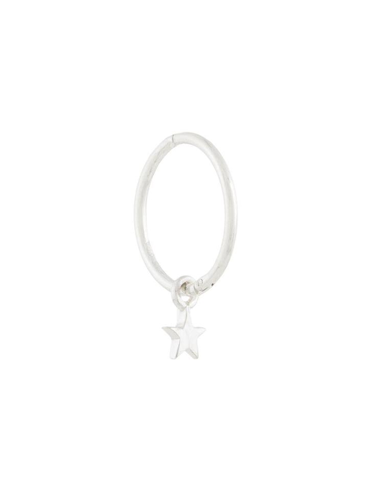 Meadowlark Micro Star Hoop Earring - Metallic